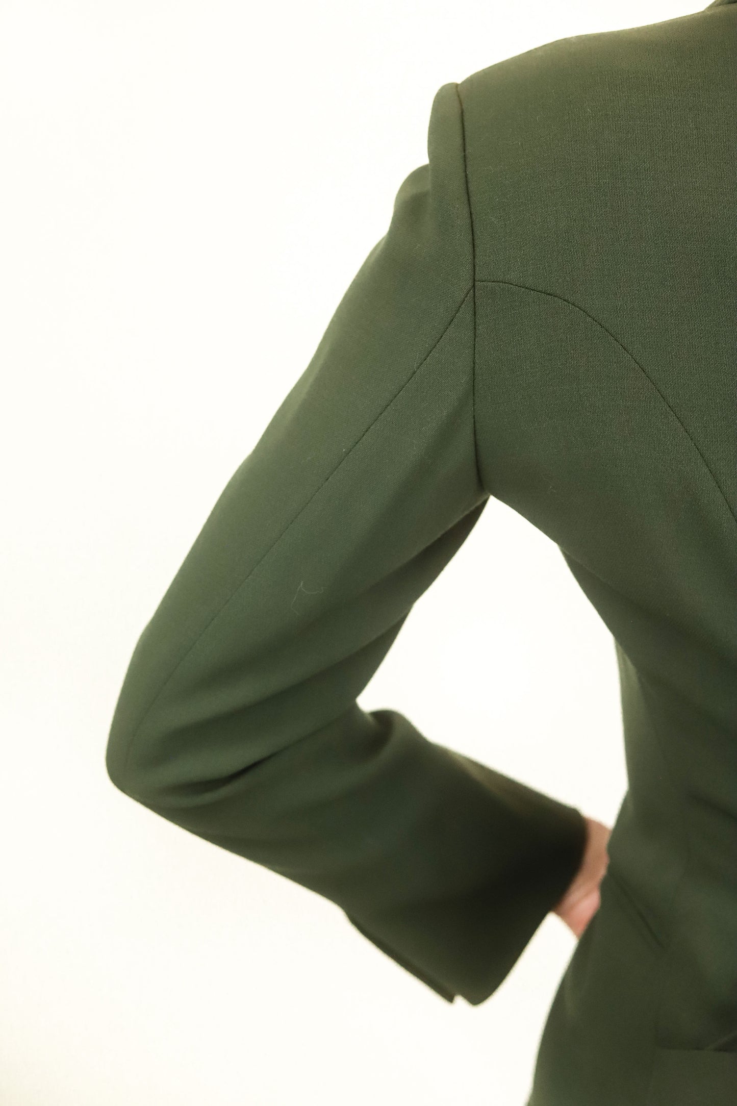 Moschino Couture Forest Green with Bow Blazer - The Kit Vintage