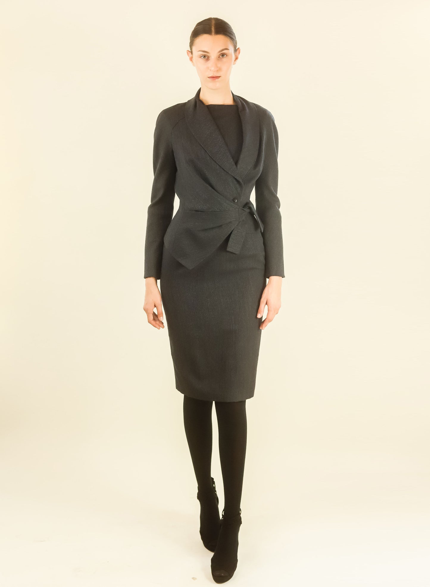 John Galliano Structured Dress and Blazer Set