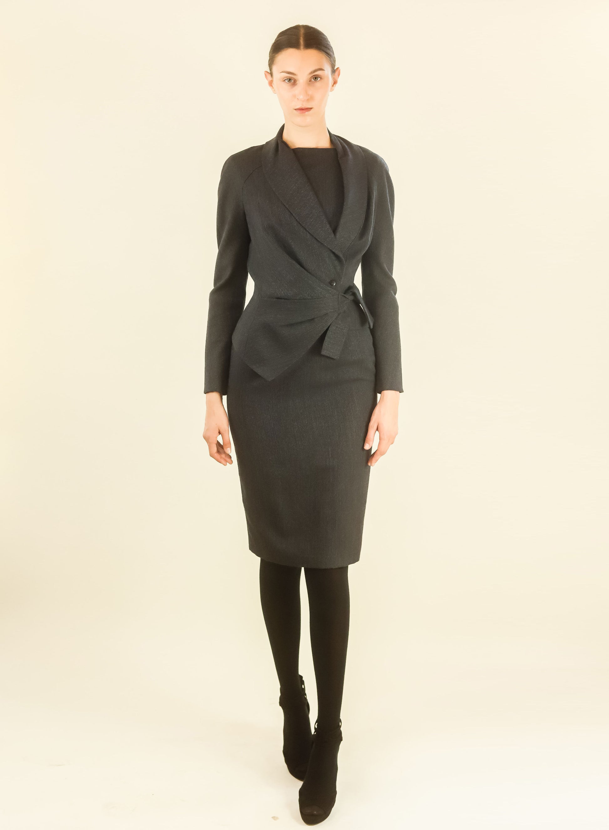 John Galliano Structured Dress and Blazer Set - The Kit Vintage