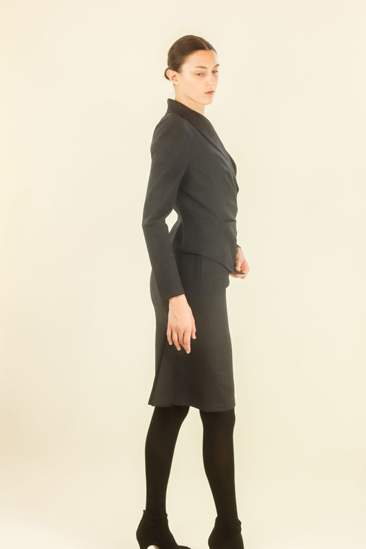 John Galliano Structured Dress and Blazer Set - The Kit Vintage