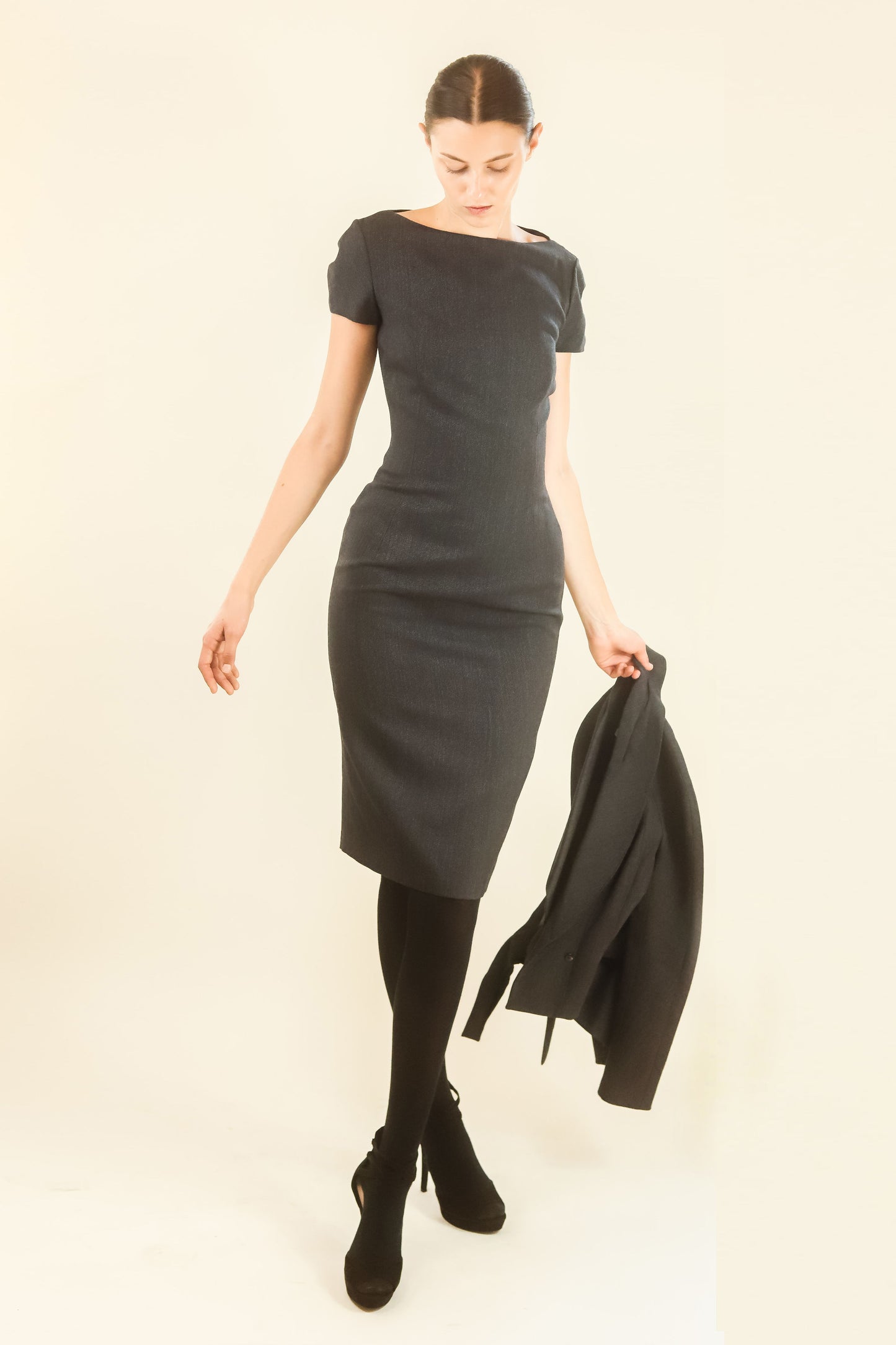 John Galliano Structured Dress and Blazer Set