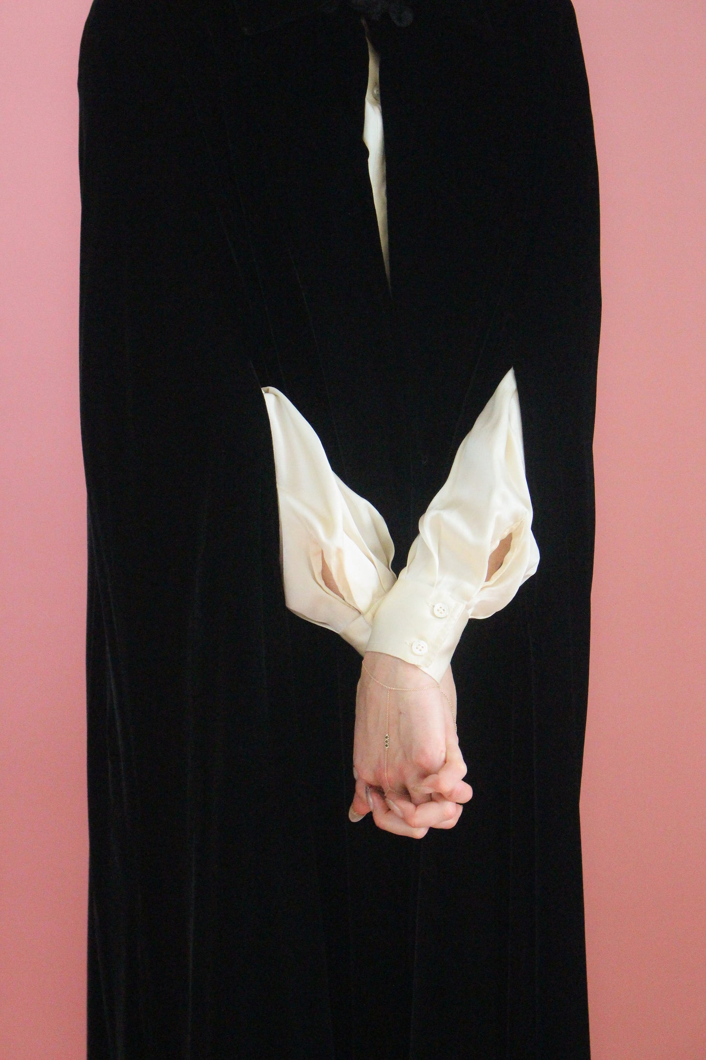 Black Velvet Cape - The Kit Vintage