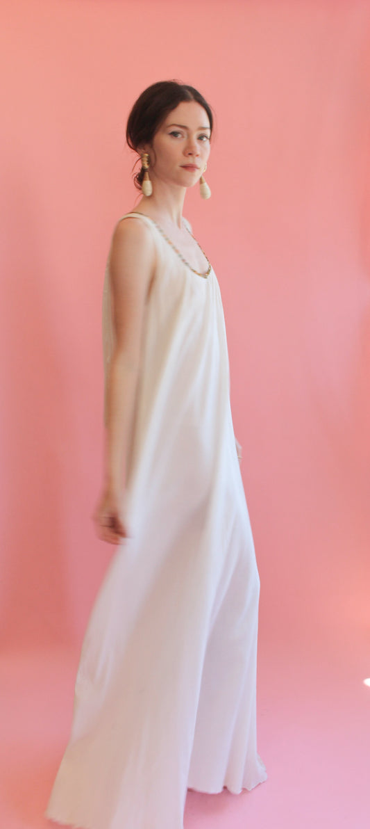 Jane Booke Cotton Dress with Cape Detail - The Kit Vintage