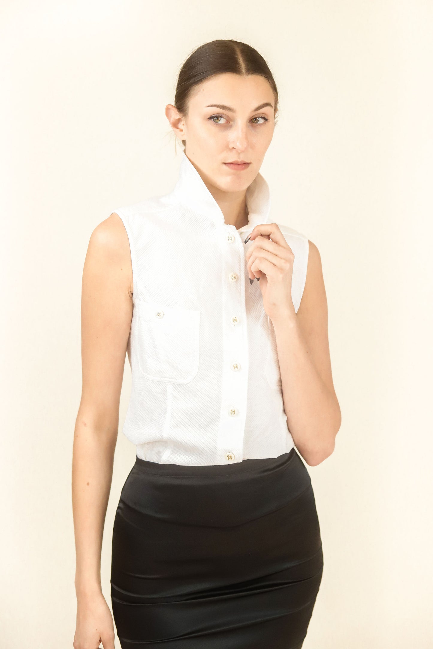 D&G Satin Pencil Skirt - The Kit Vintage