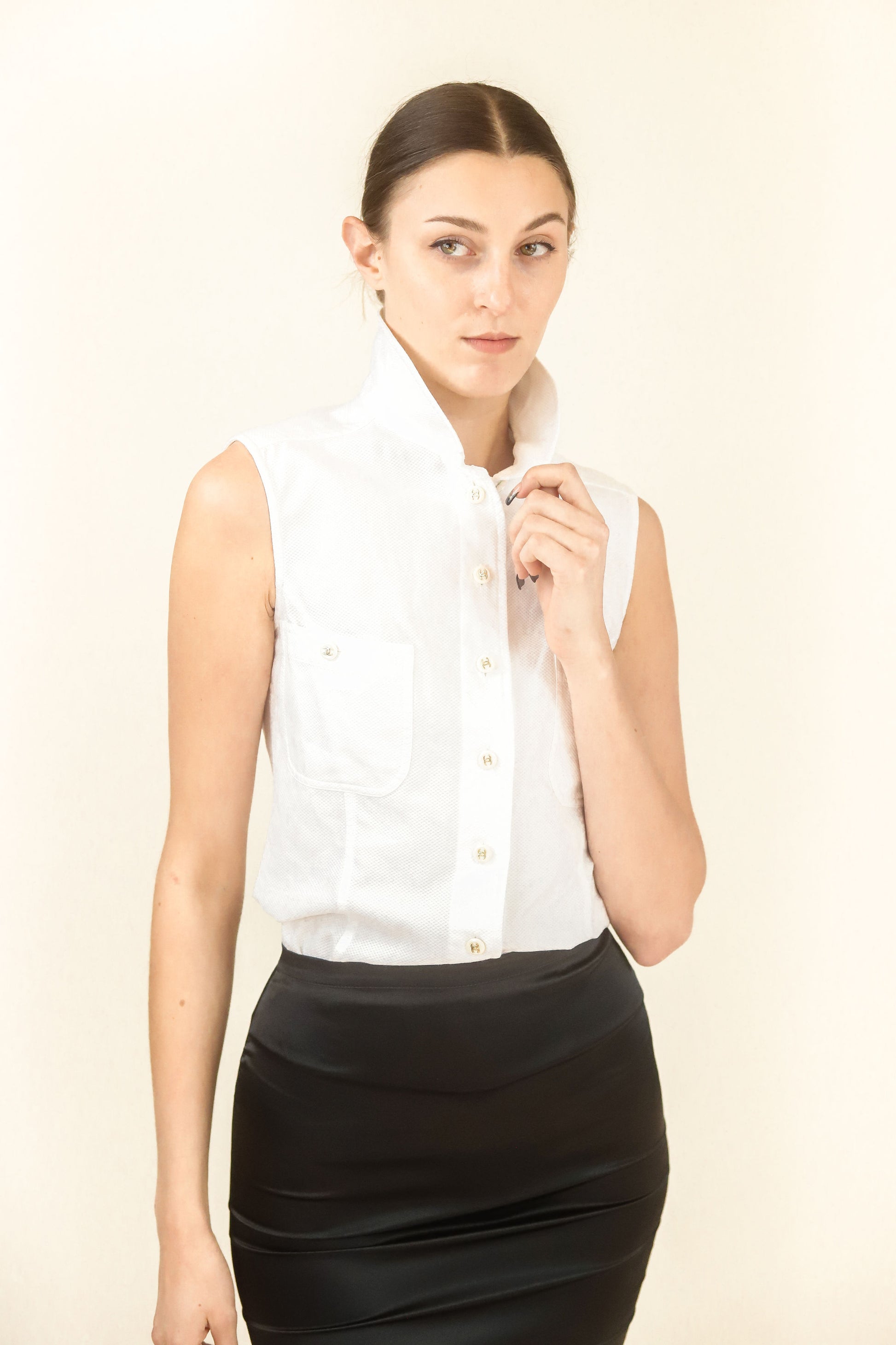 D&G Satin Pencil Skirt - The Kit Vintage