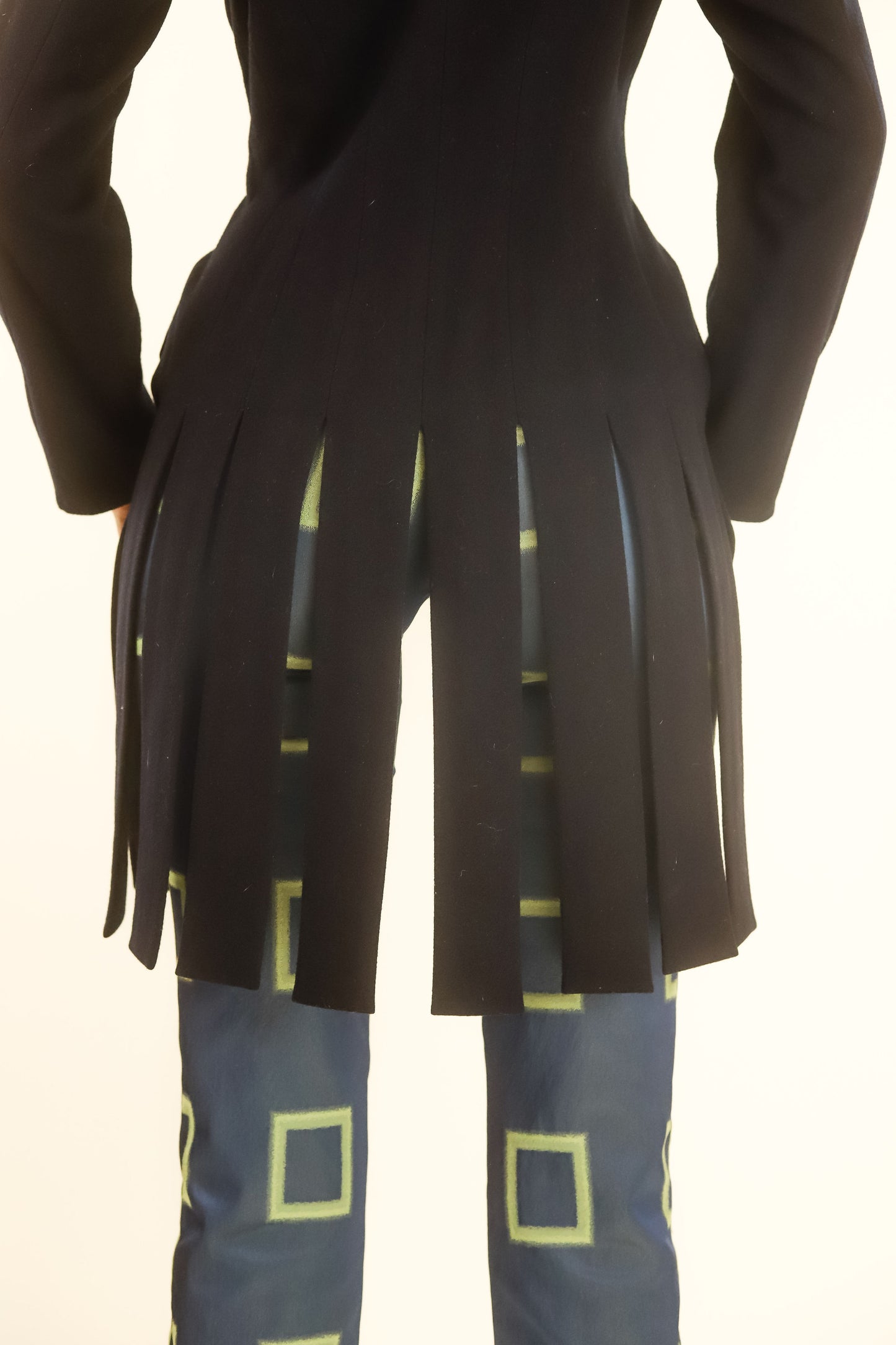 Ecru Print Trousers - The Kit Vintage