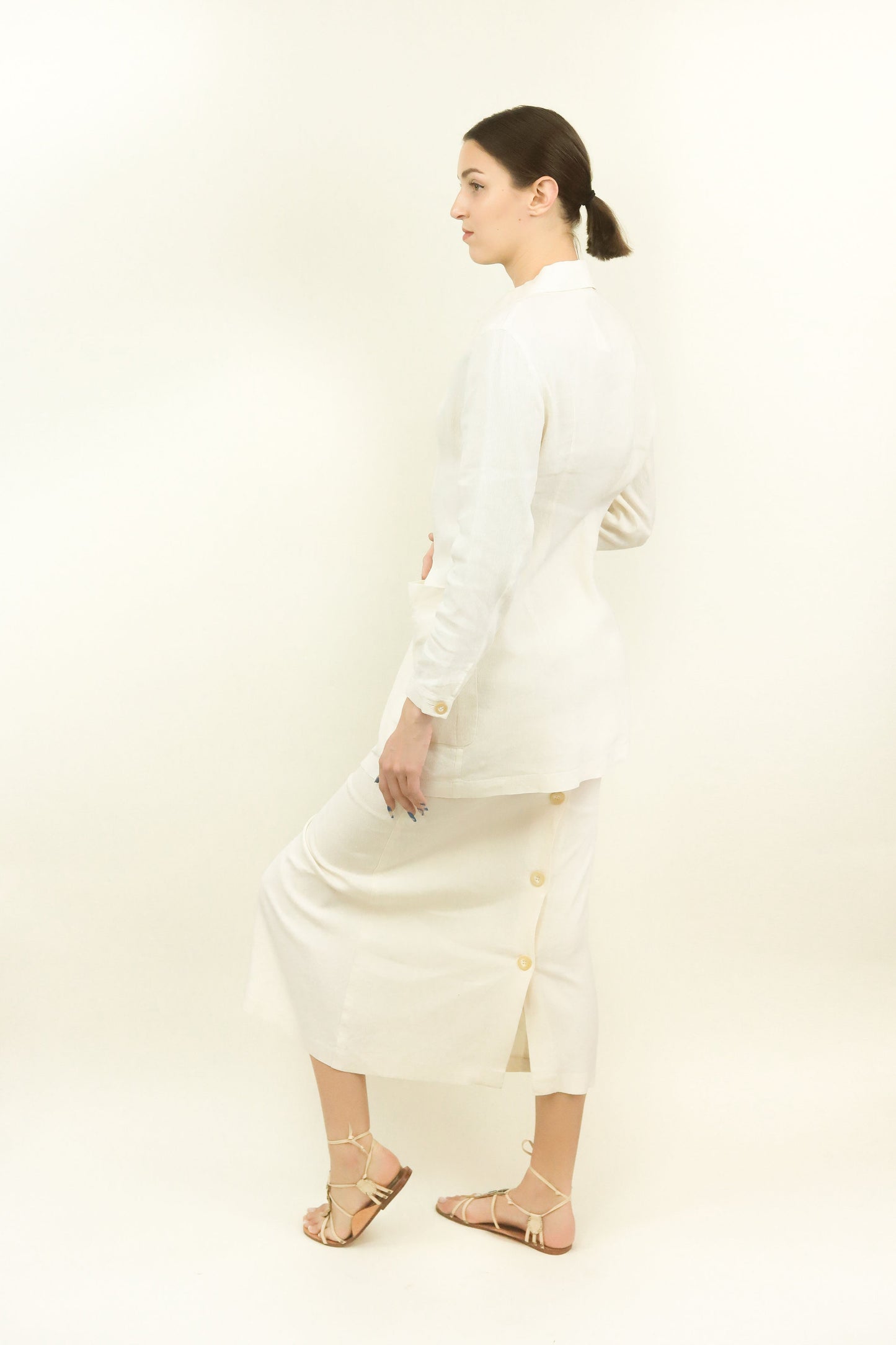 Dries Van Noten Ribbed Jacket and Skirt Set - The Kit Vintage