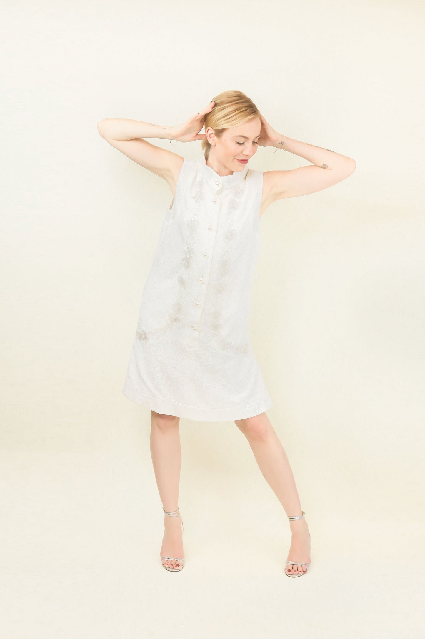 Chanel Spring 2012 White Tweed Sequin Dress - The Kit Vintage