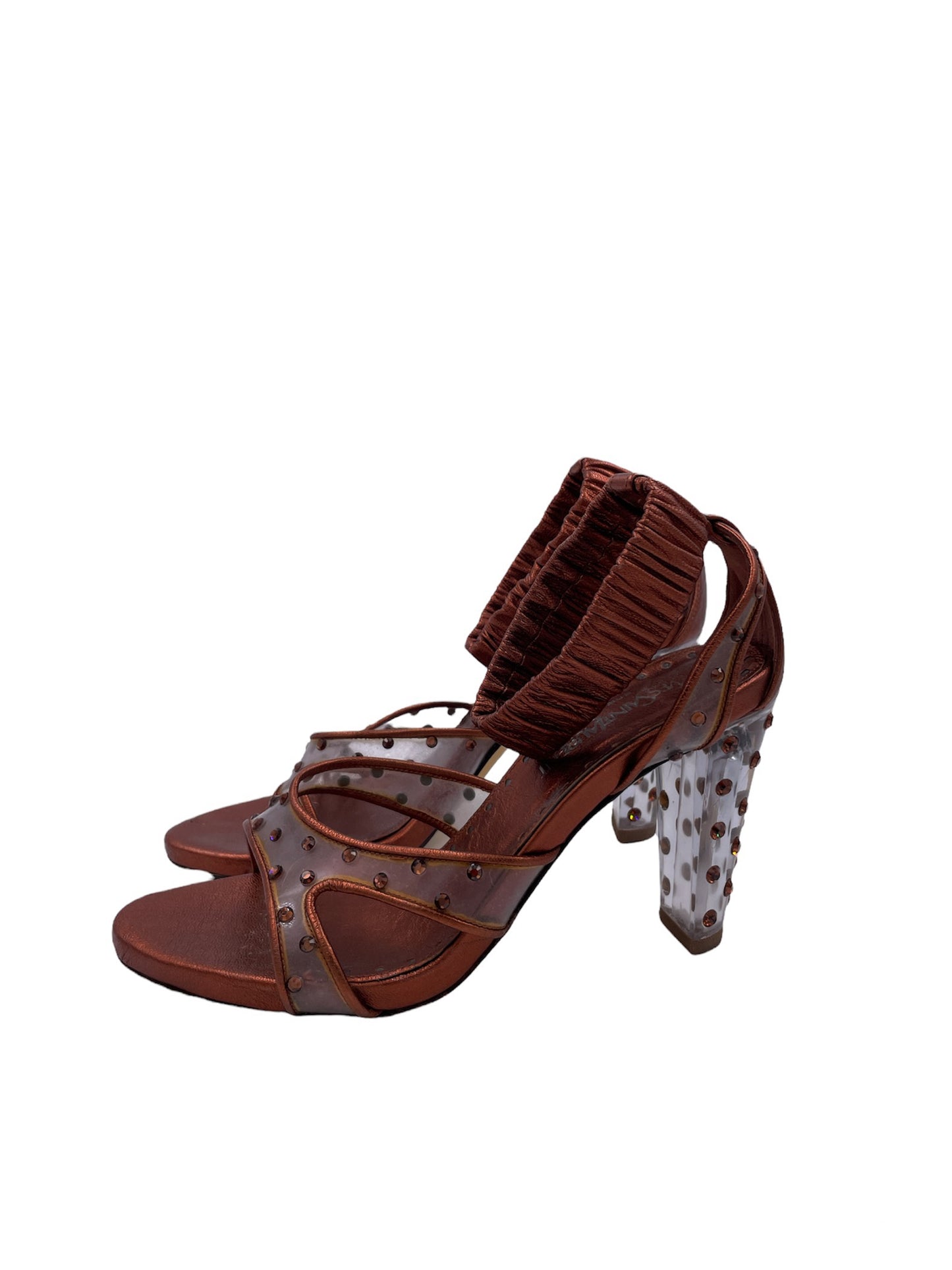 YSL Rive Gauche Metallic Gemstone Heels