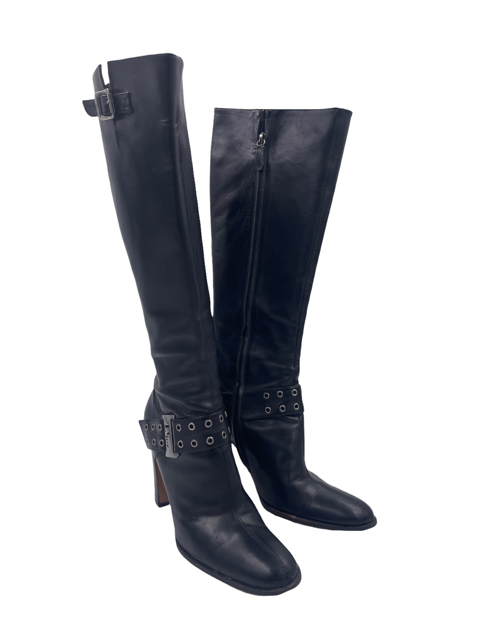Dior Knee-High Studded Boot - The Kit Vintage