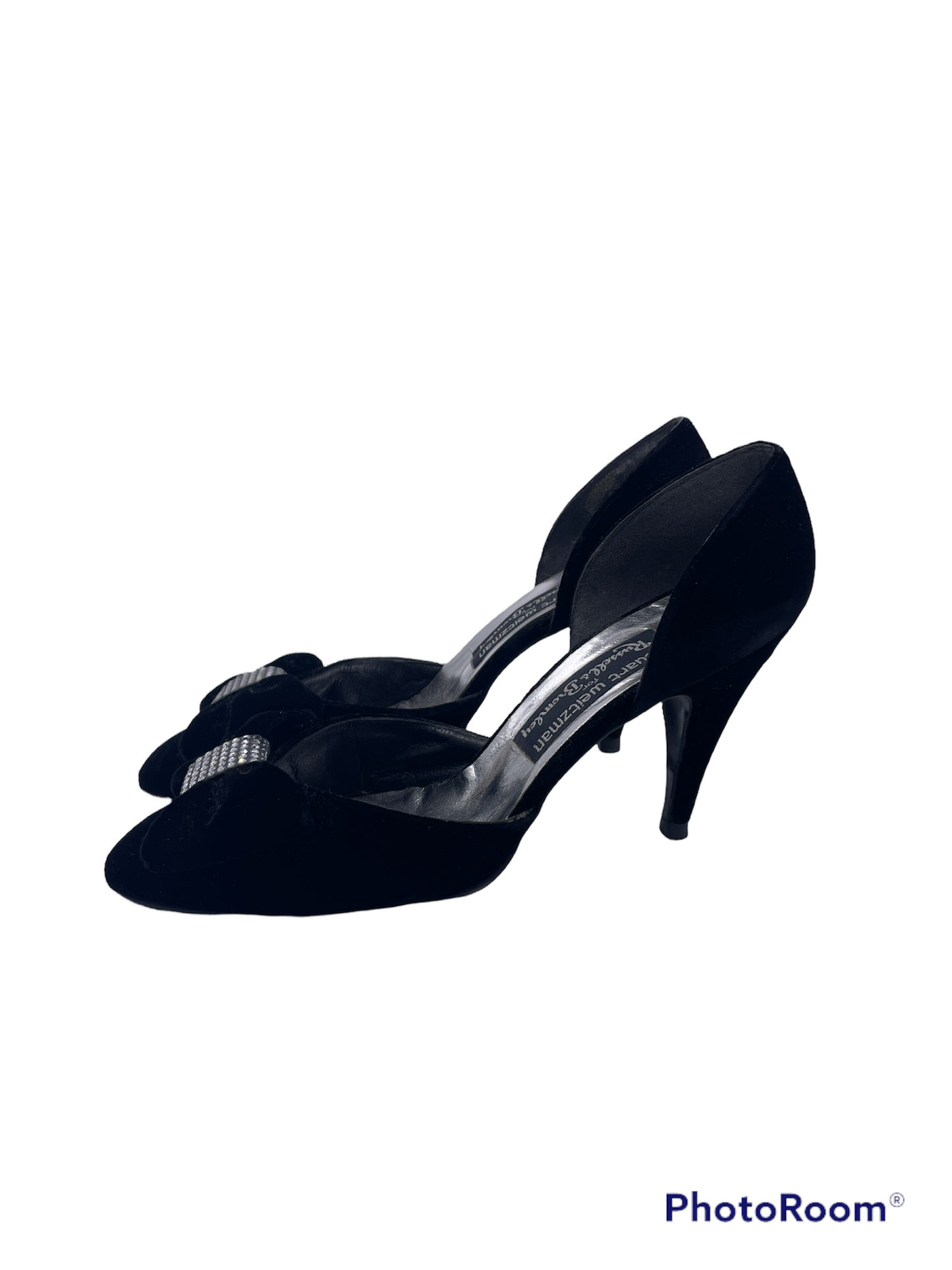 Stuart Weitzman Velvet Kitten Heel - The Kit Vintage