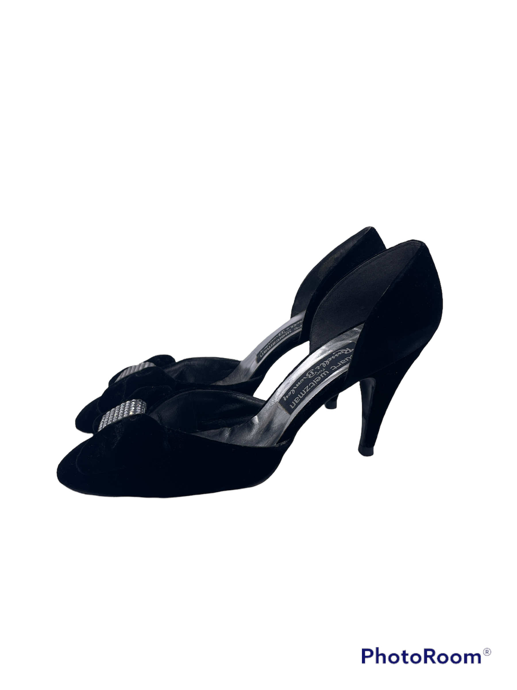 Stuart Weitzman Velvet Kitten Heel - The Kit Vintage