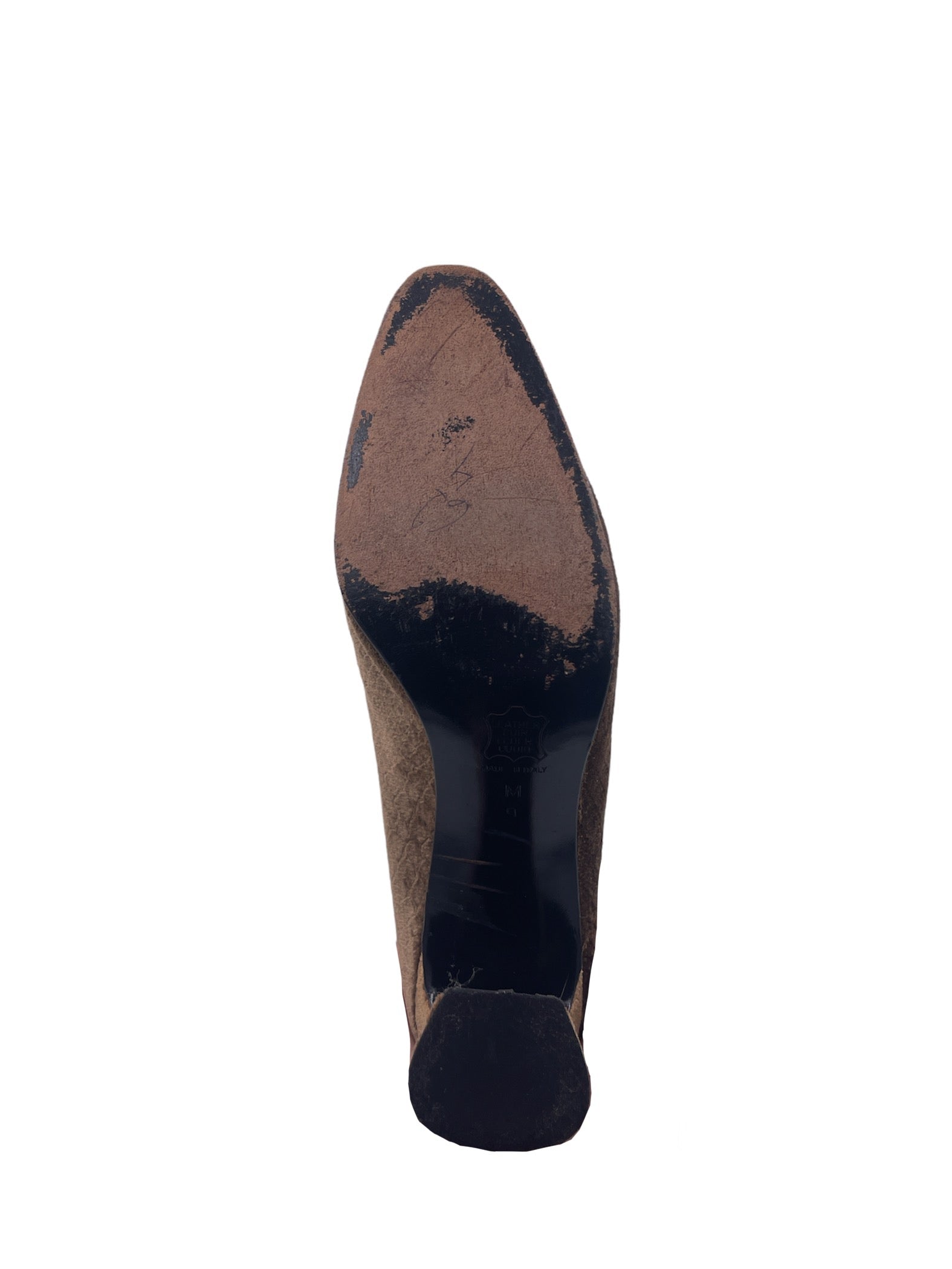 YSL Snakeskin Velvet Block Heel - The Kit Vintage