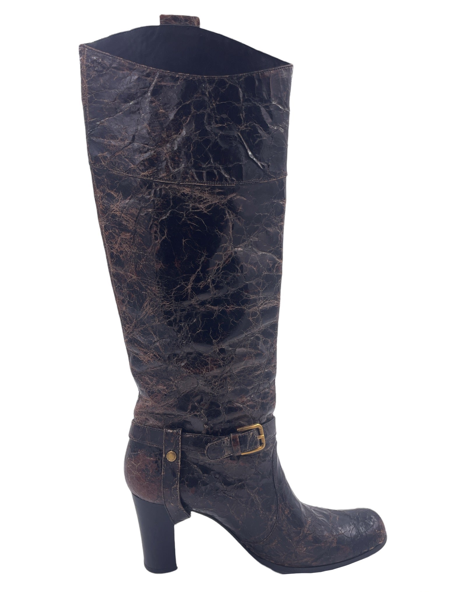 Dolce & Gabbana Wrinkled Leather Boot - The Kit Vintage