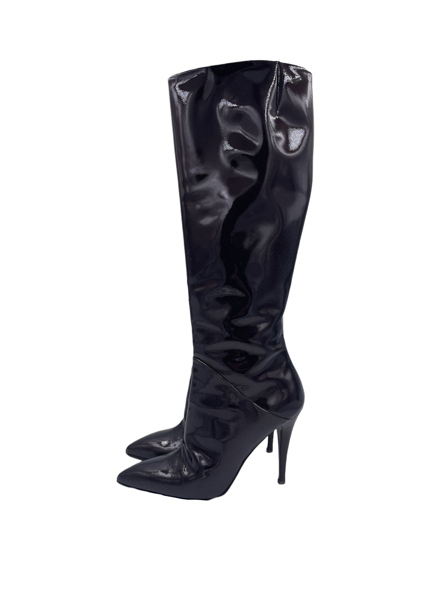 Guiseppe Zanotti Patent Leather Pointed Toe Boot