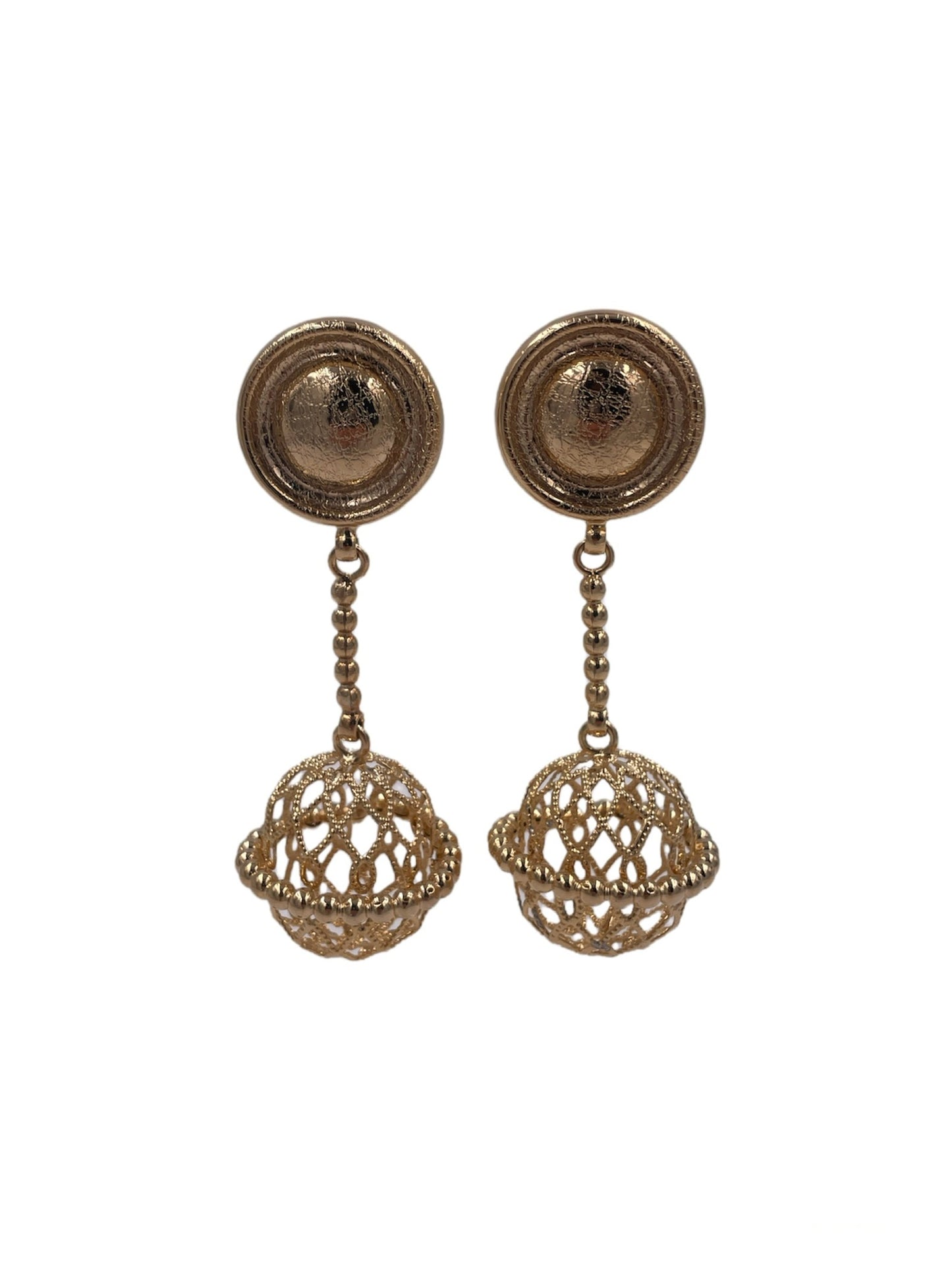 Cage Drop Earrings - The Kit Vintage
