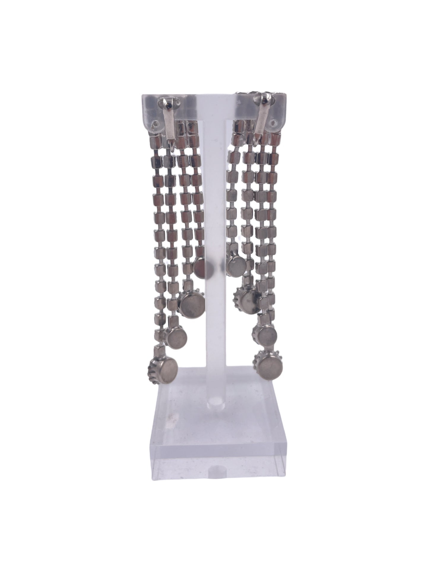 Crystal Drop 4 Strand Earrings
