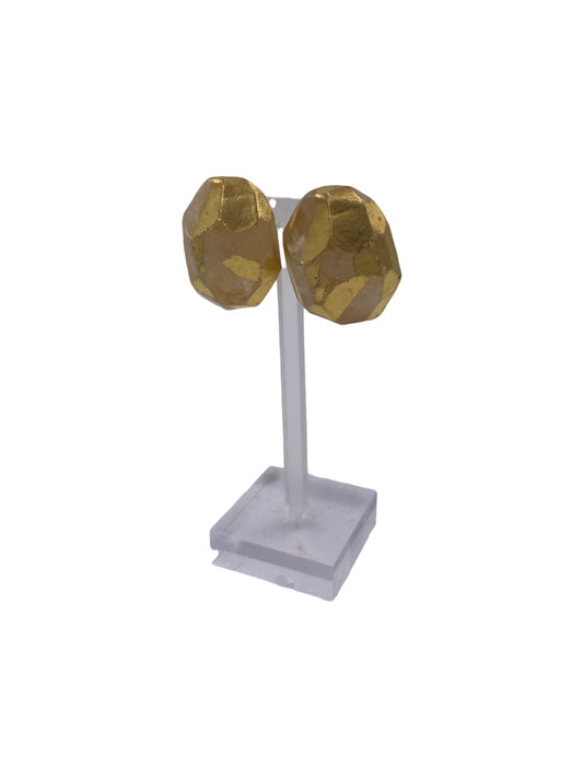 Gold Rock Clip Earring - The Kit Vintage