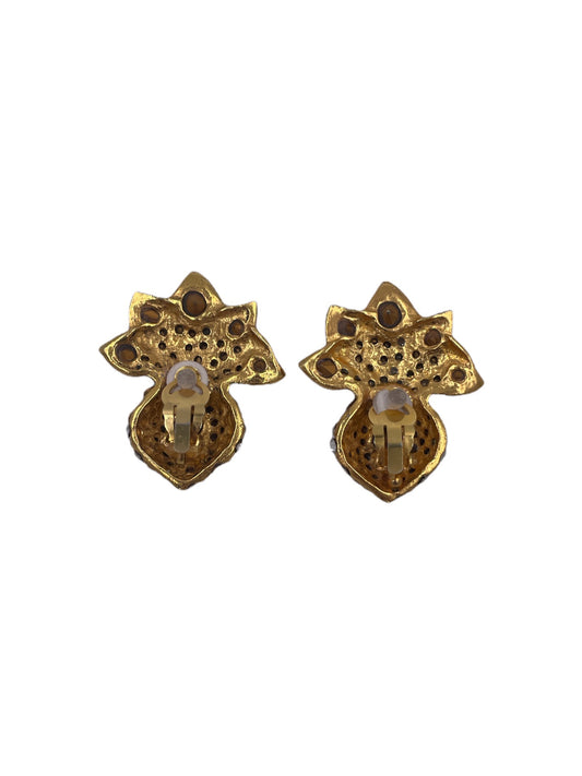 Rhinestone Pineapple Shape Earring - The Kit Vintage