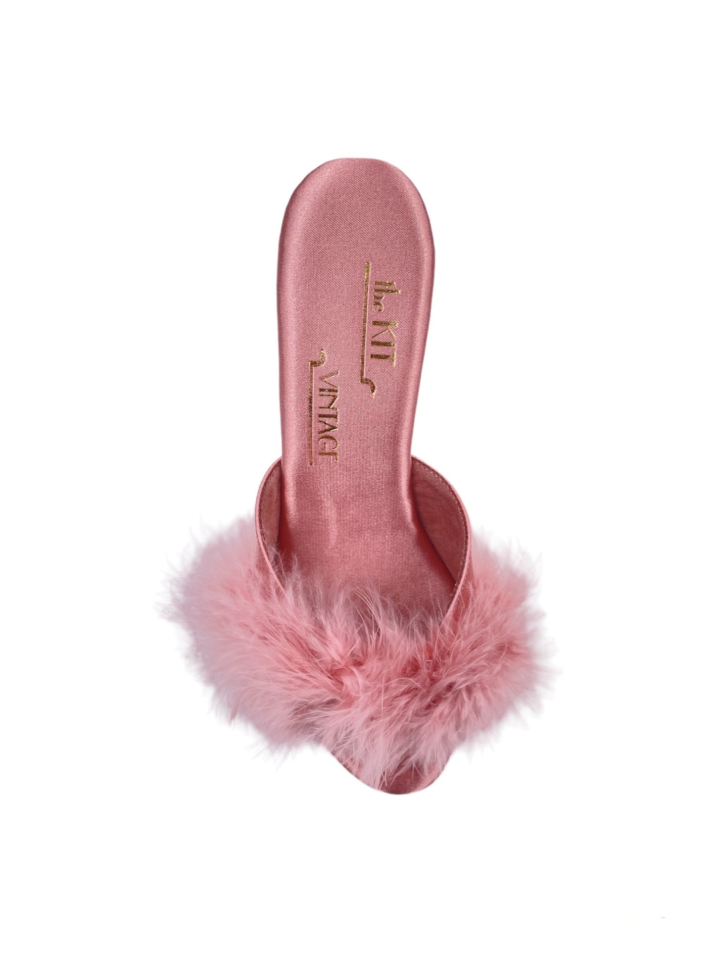 The Kit Vintage 1950's Style Marabou Feather Heel - The Kit Vintage