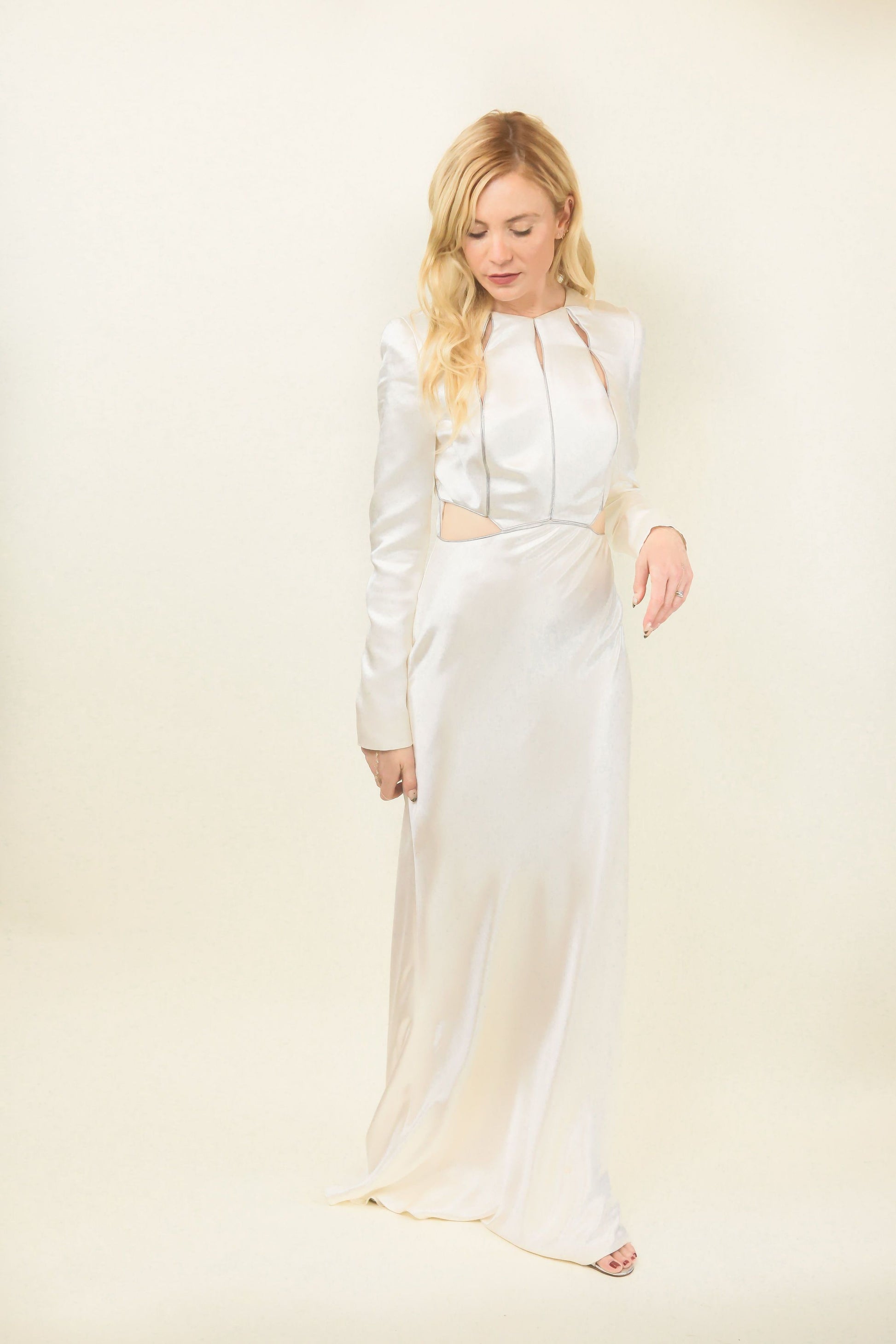 Alexander McQueen by Sara Burton Pre fall 2014 White Cut Out Dress - The Kit Vintage