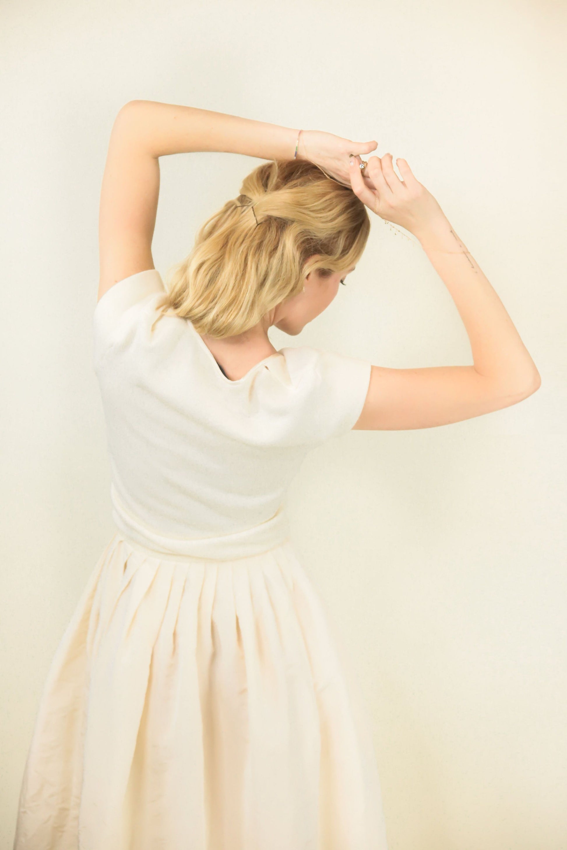 Heidi Weisel Knit & Taffeta Dress - The Kit Vintage