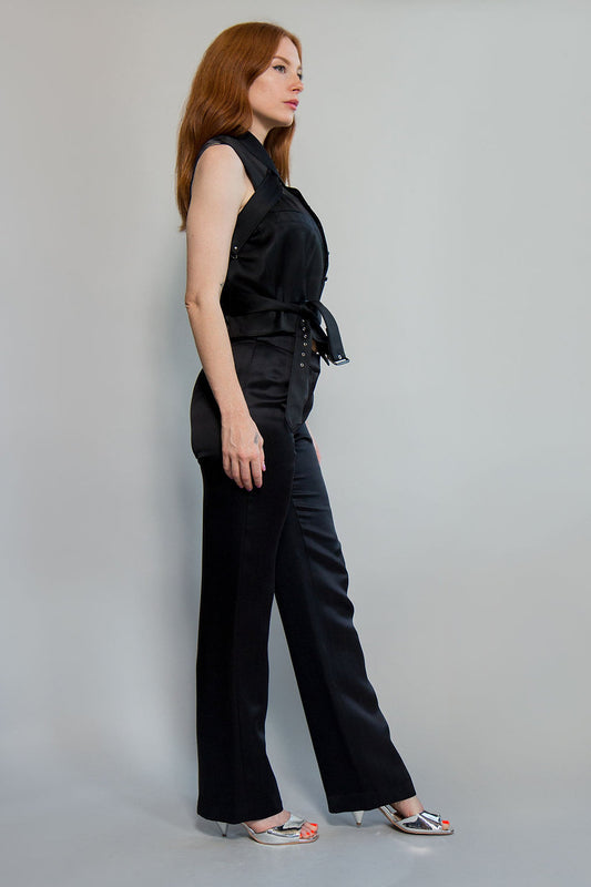 Oscar de la Renta Satin Pants - The Kit Vintage