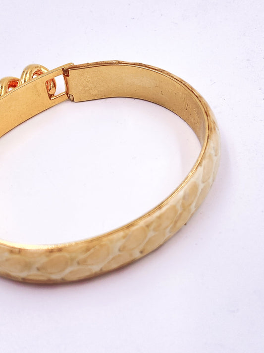 Vita Snakeskin Bangle Bracelet - The Kit Vintage