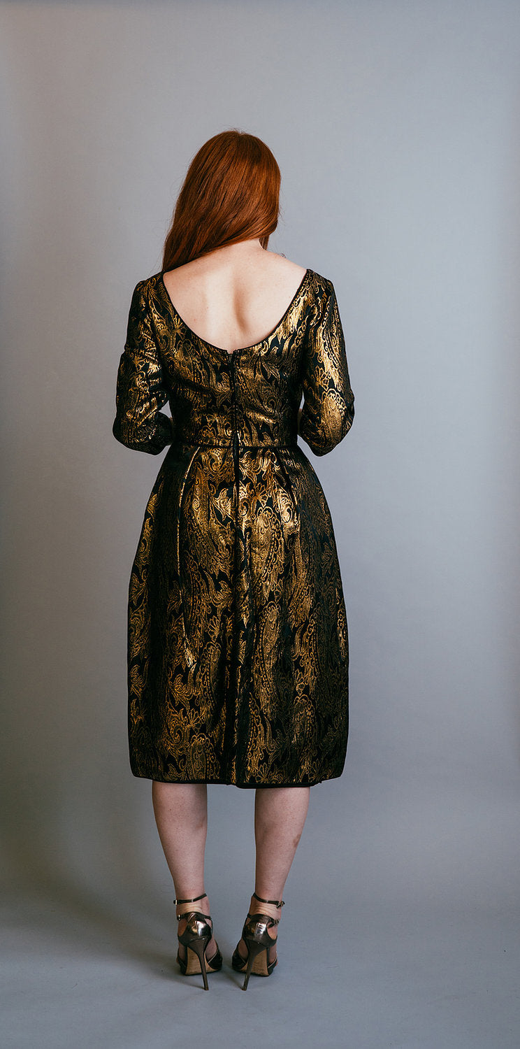 1950's - 1960's Brocade Cocktail Dress - The Kit Vintage