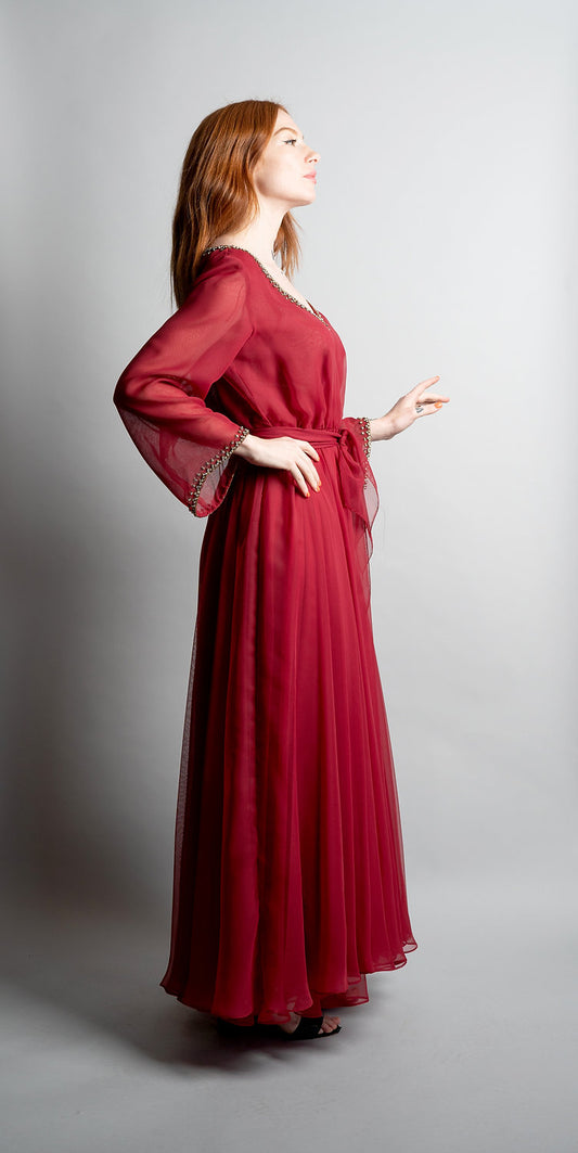 Victoria Royal Chiffon Dress - The Kit Vintage
