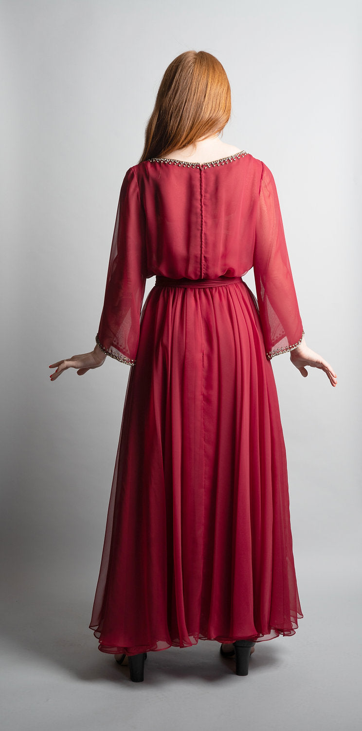 Victoria Royal Chiffon Dress