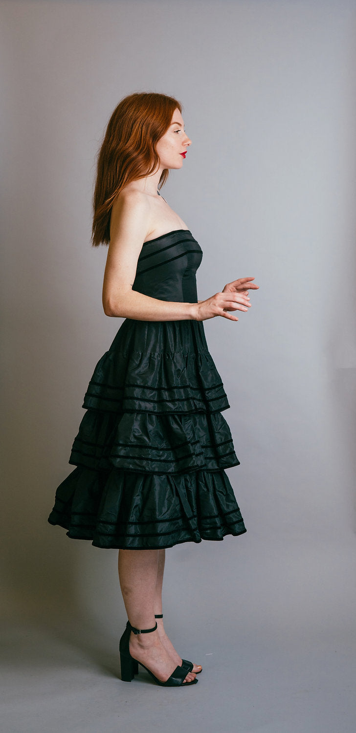 Yves Saint Laurent Strapless Cocktail Dress - The Kit Vintage