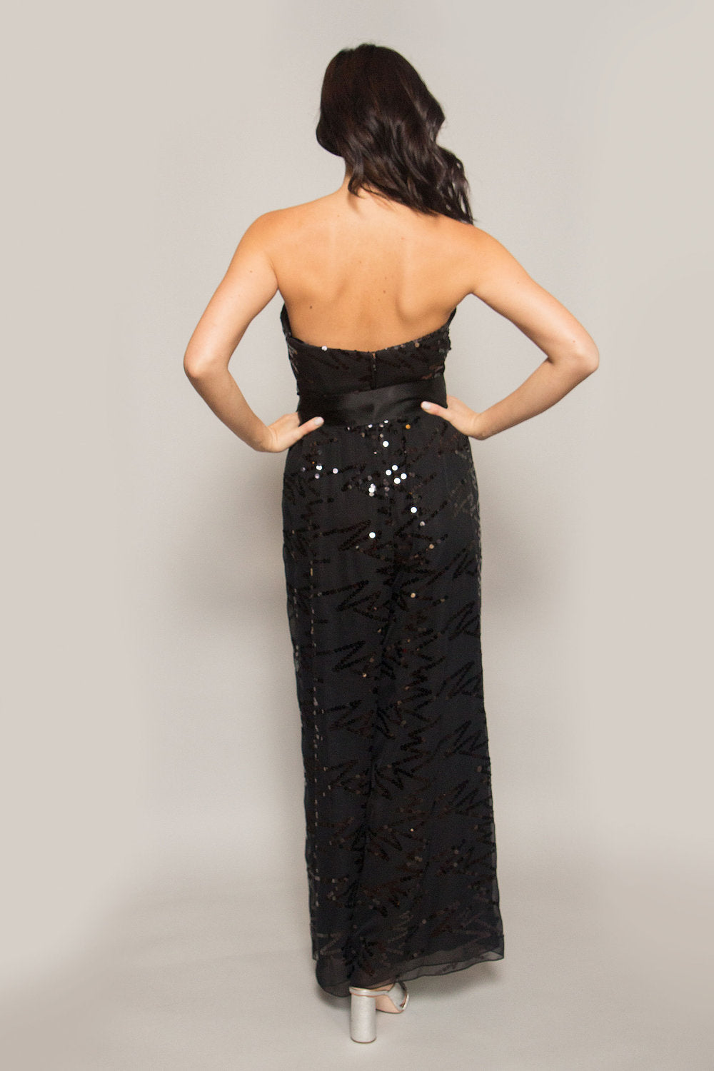 Ann Lawrence Strapless Sequin Jumpsuit - The Kit Vintage