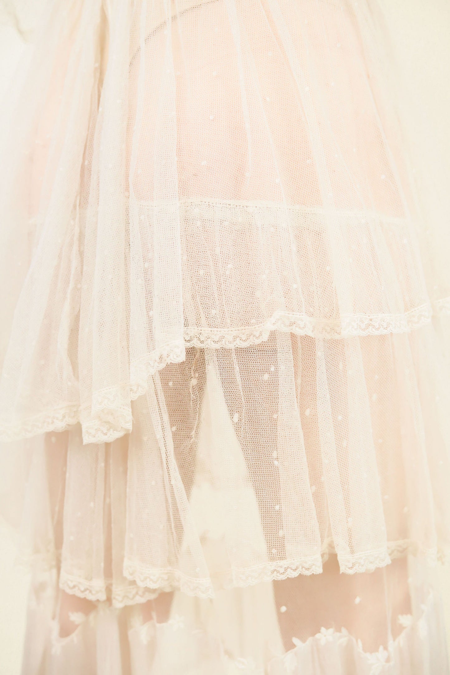 Edwardian Lace Tiered Wedding Gown - The Kit Vintage