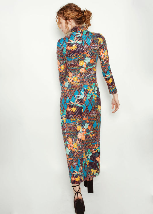 Malcolm Starr Sequin Printed Dress - The Kit Vintage