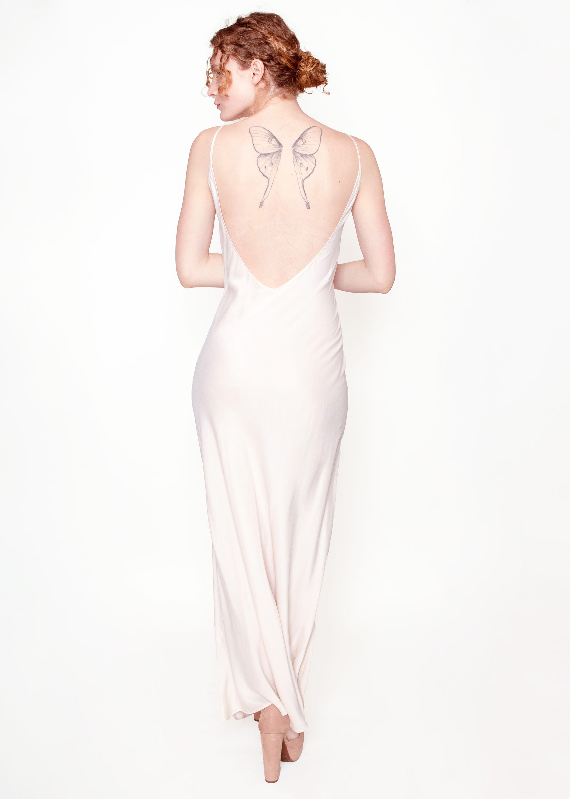 Jane Booke Lavender Low Back Dress - The Kit Vintage