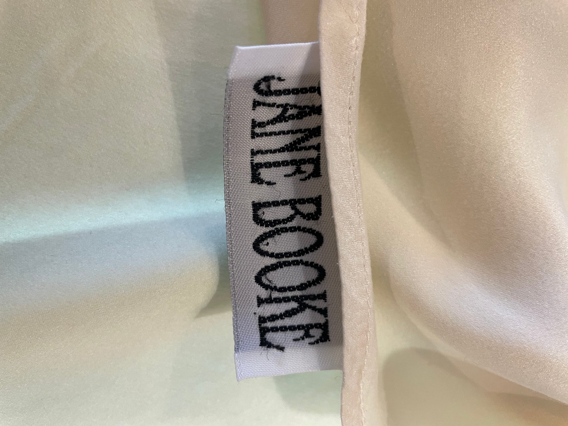 Jane Booke Silk Ivory Cinched Bust Slip Dress - The Kit Vintage