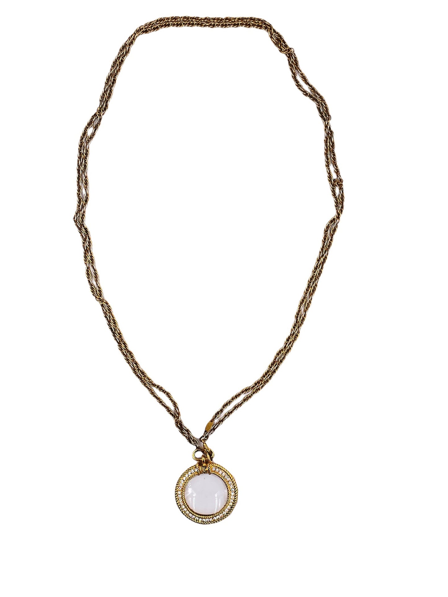 Chanel 1984 Magnifying glass necklace - The Kit Vintage
