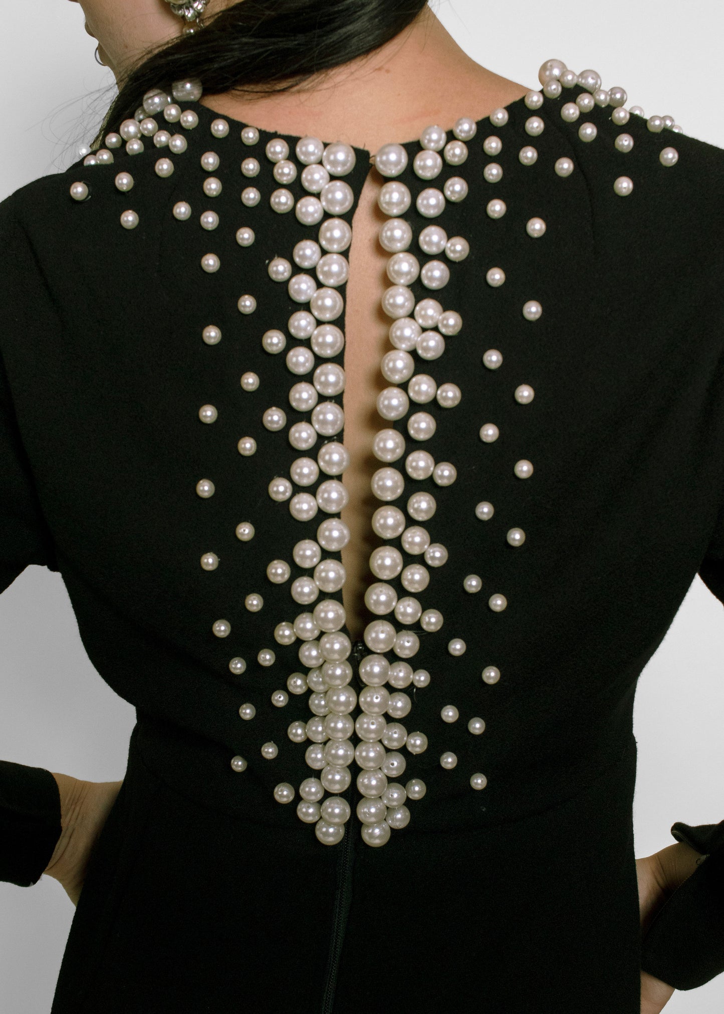 Donald Brooks Wool & Pearl Dress - The Kit Vintage