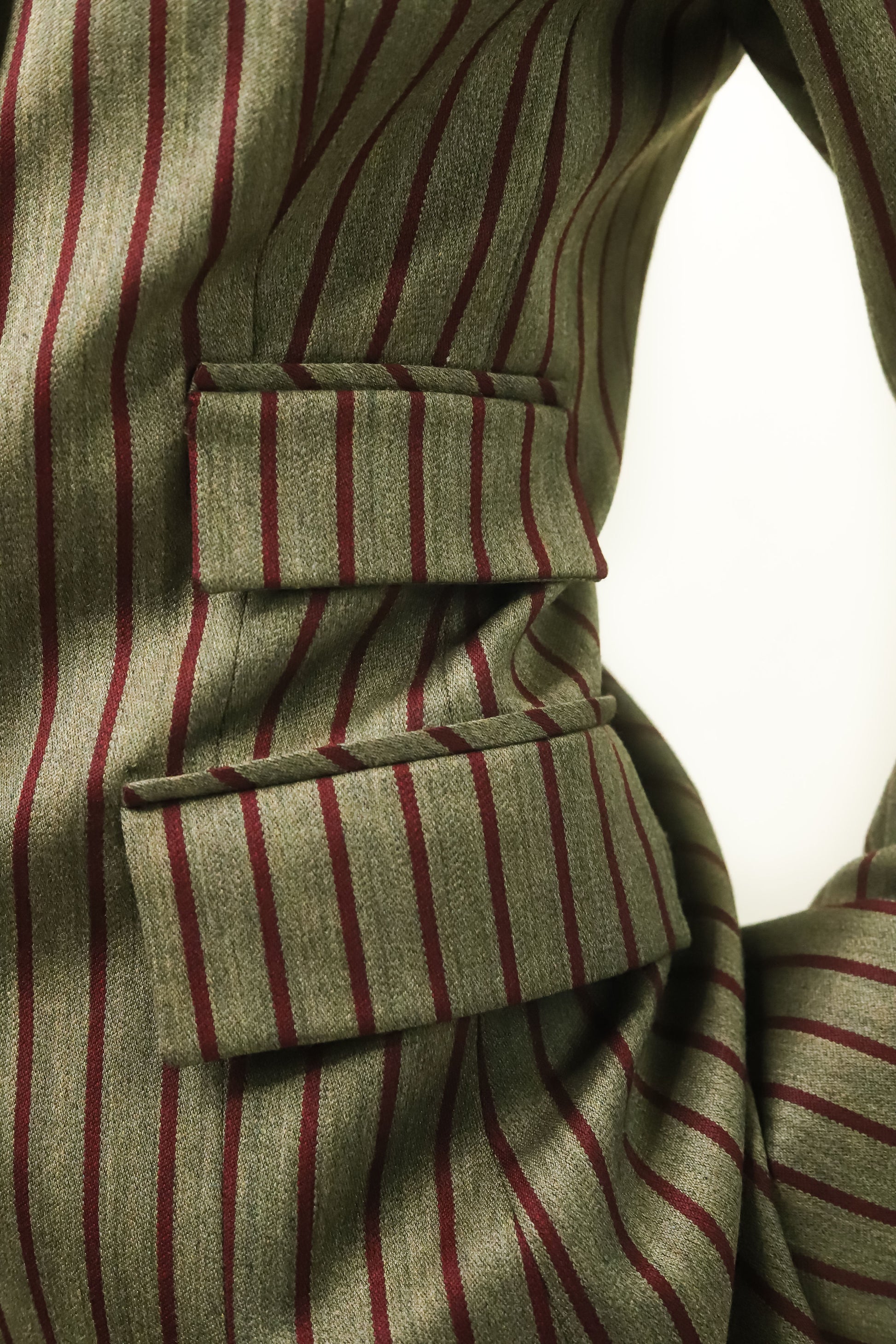 David Hayes Red Striped Suit - The Kit Vintage