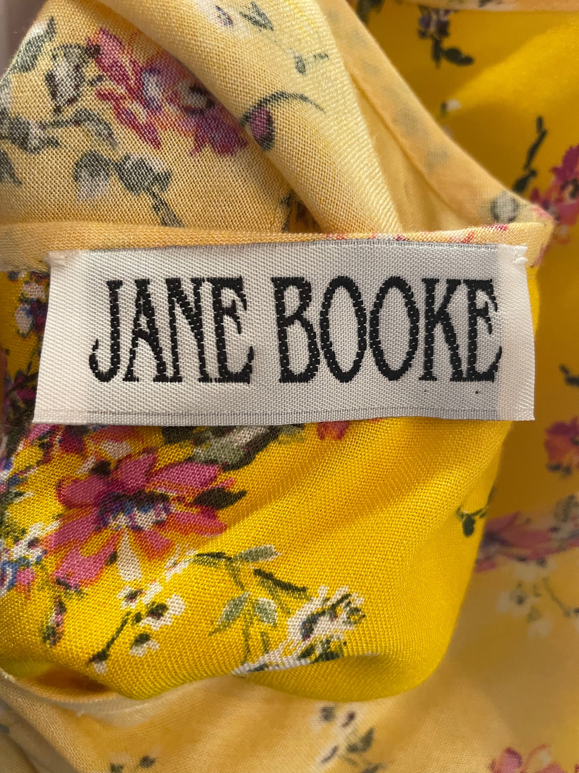 Jane Booke Yellow Flower Slip Dress - The Kit Vintage