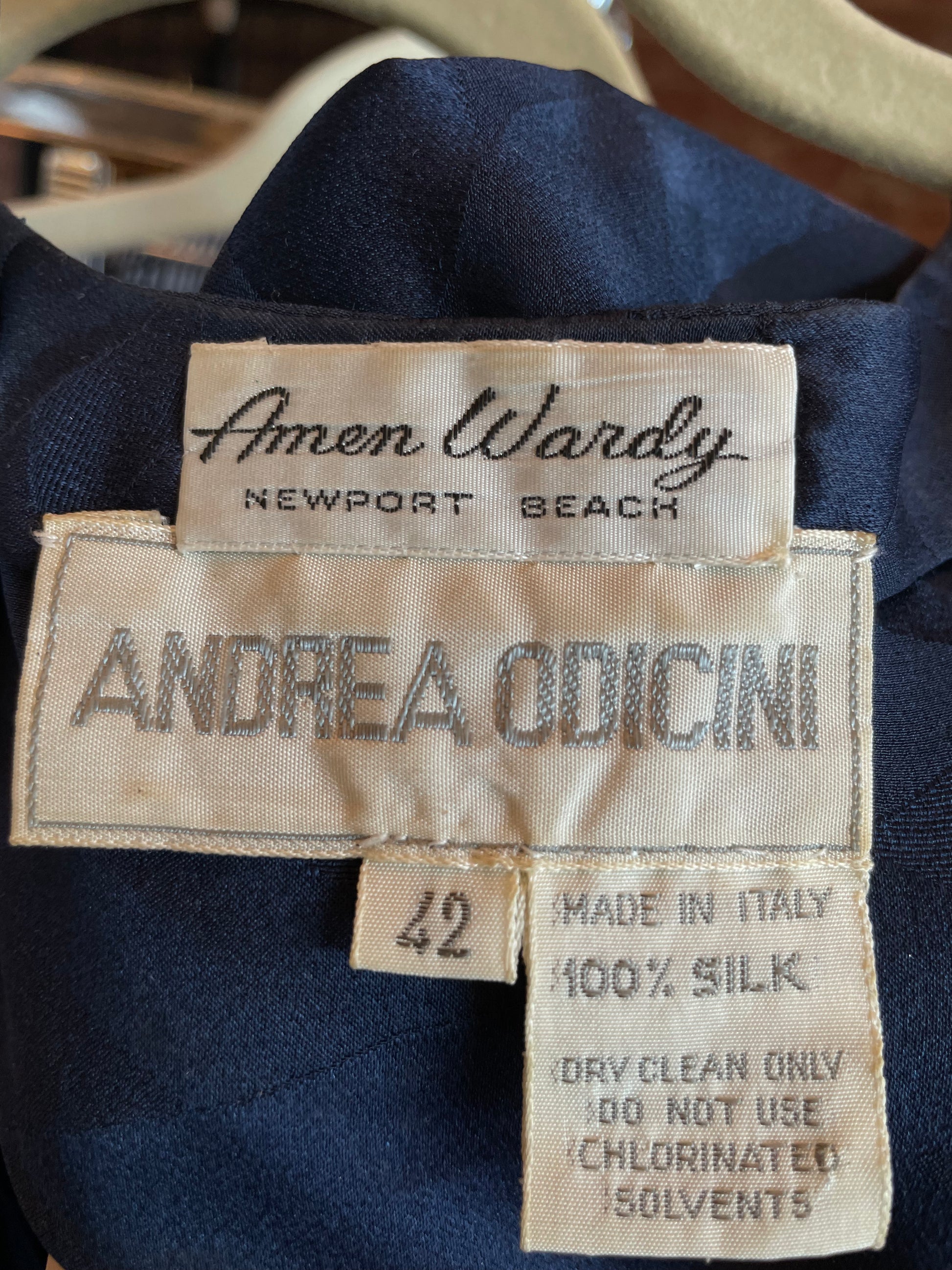 Amen Wardy Silk Set with Tassel Belt - The Kit Vintage