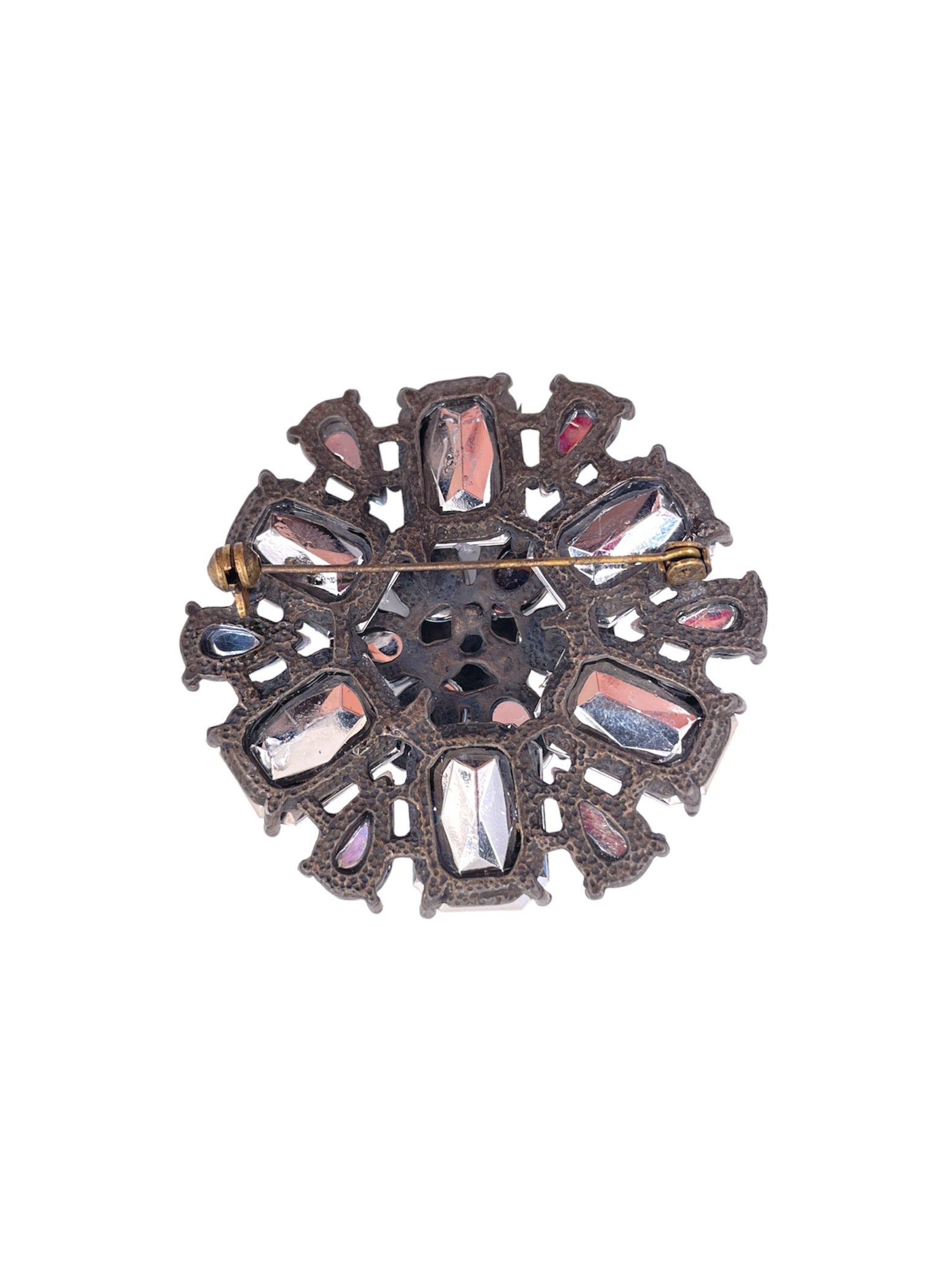 Large Crystal Flower Brooch - The Kit Vintage