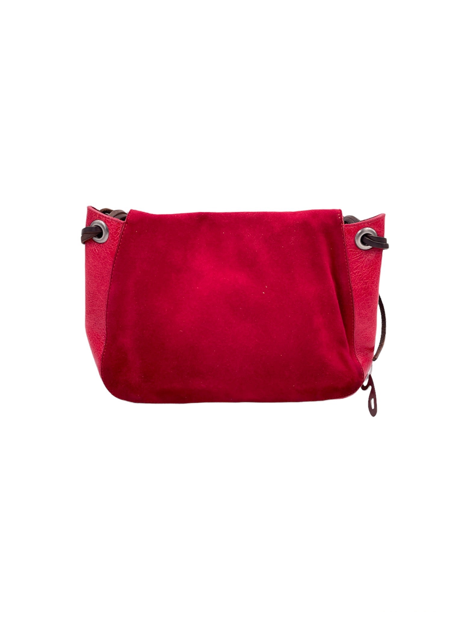 D&G Red Leather and Suede Purse - The Kit Vintage