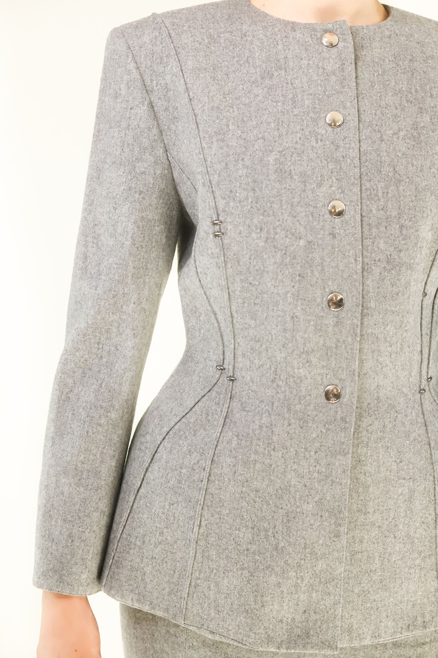 Claude Montana Gray Wool Suit - The Kit Vintage