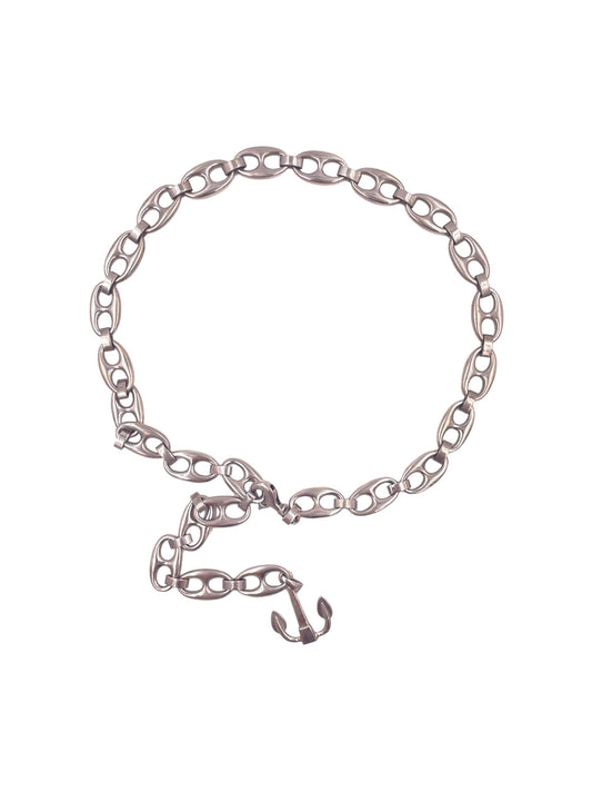 Gucci 1970's Silver Metal Anchor Belt - The Kit Vintage