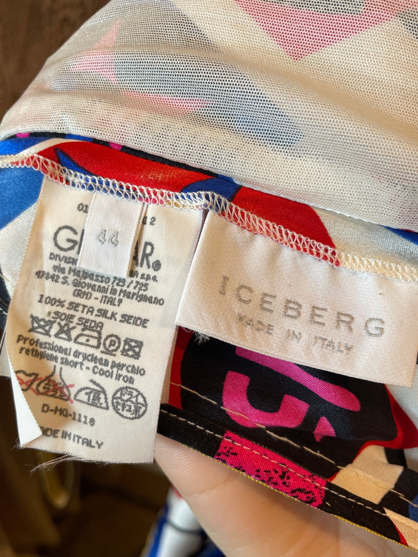 Iceberg Silk "ice soul" Printed Slip Dress