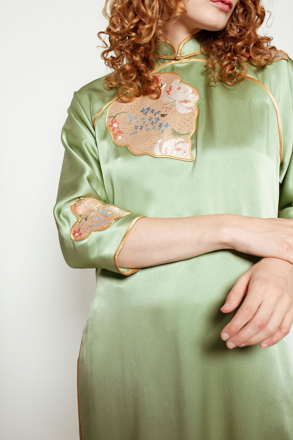 London Silk Chinoiserie pant set - The Kit Vintage