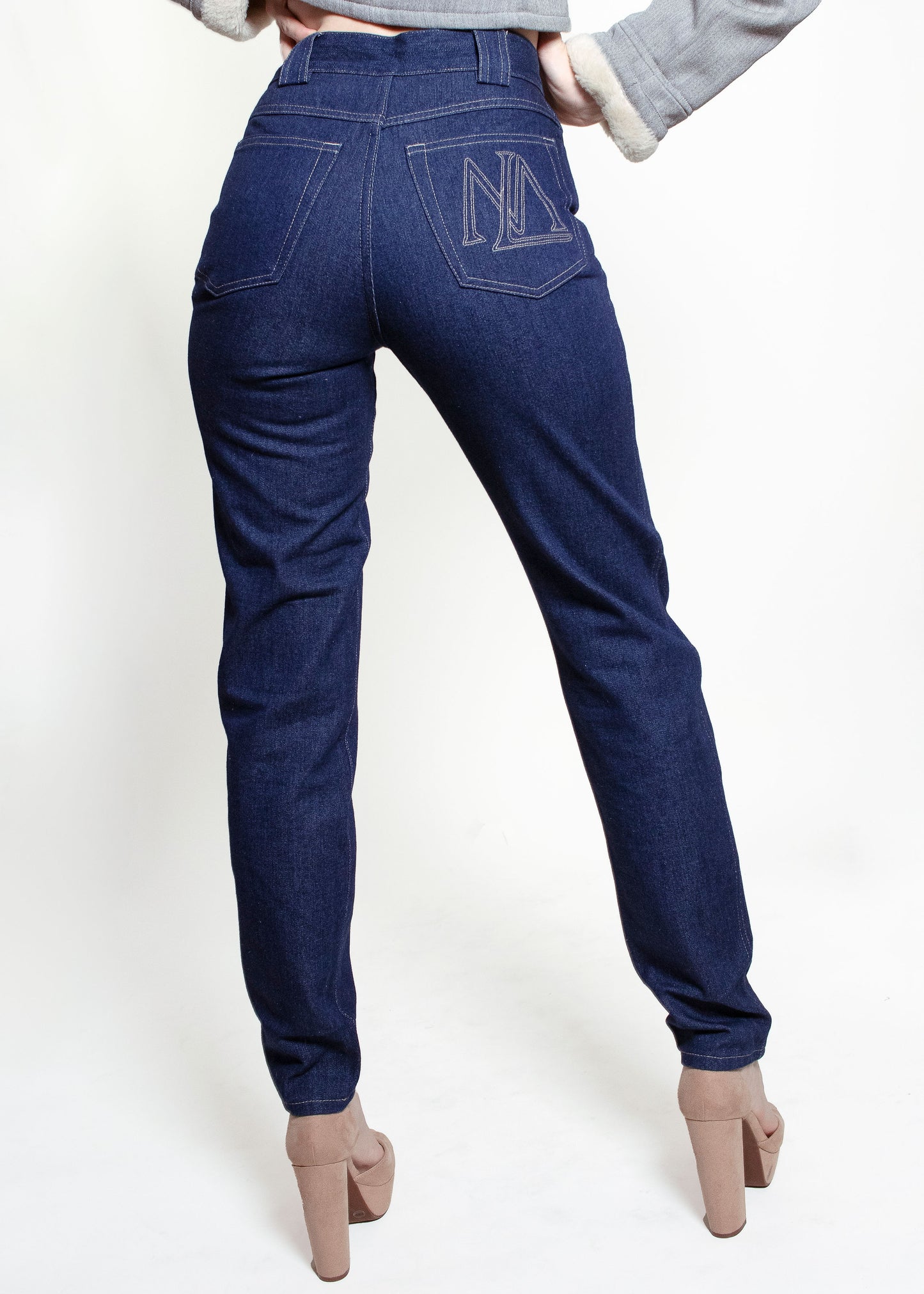Escada Dark Denim Pants - The Kit Vintage