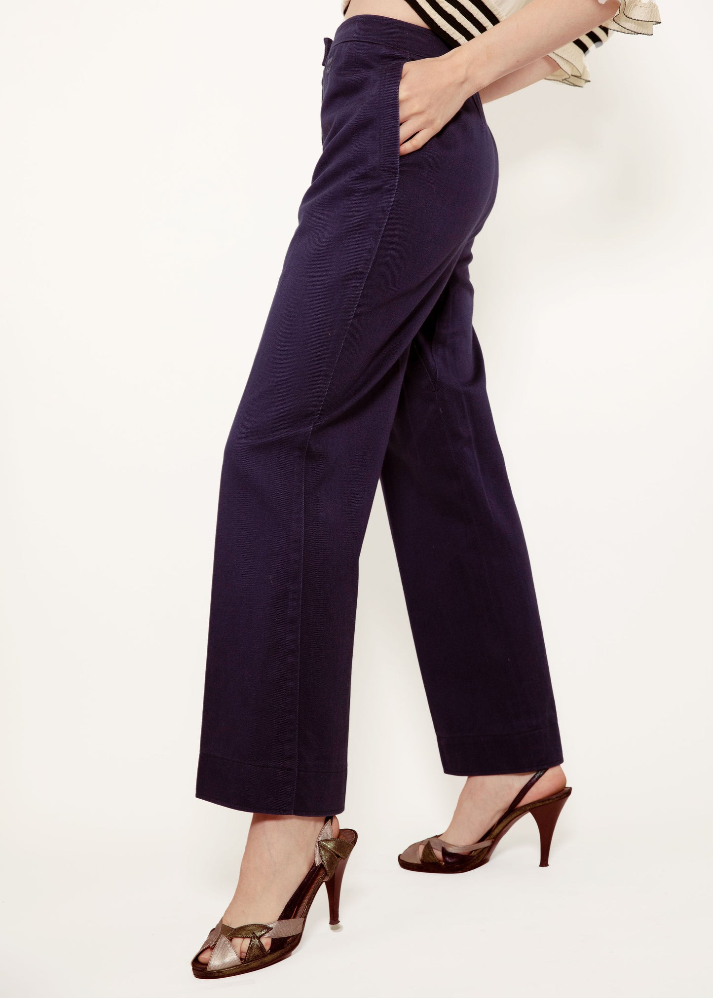 Courreges Navy Pants
